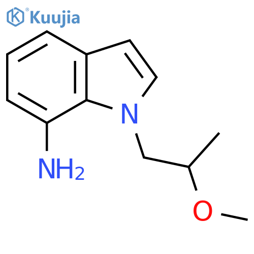 1-(2-methoxypropyl)-1H-indol-7-amine structure