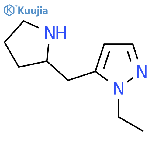 1-ethyl-5-(pyrrolidin-2-yl)methyl-1H-pyrazole structure