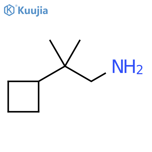 2-cyclobutyl-2-methylpropan-1-amine structure