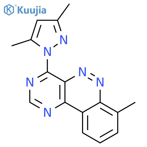 Pyrimido[5,4-c]cinnoline,4-(3,5-dimethyl-1H-pyrazol-1-yl)-7-methyl- structure