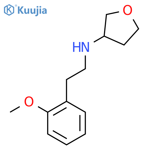 N-[2-(2-Methoxyphenyl)ethyl]oxolan-3-amine structure