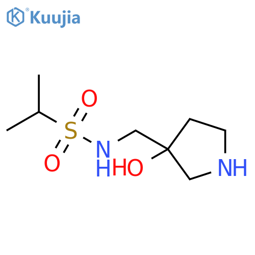 2-Propanesulfonamide, N-[(3-hydroxy-3-pyrrolidinyl)methyl]- structure
