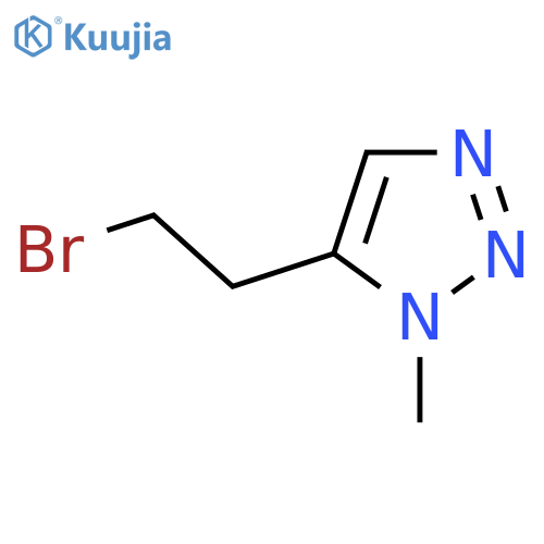 5-(2-bromoethyl)-1-methyl-1H-1,2,3-triazole structure