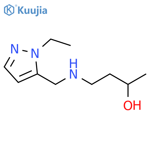 4-{(1-ethyl-1H-pyrazol-5-yl)methylamino}butan-2-ol structure
