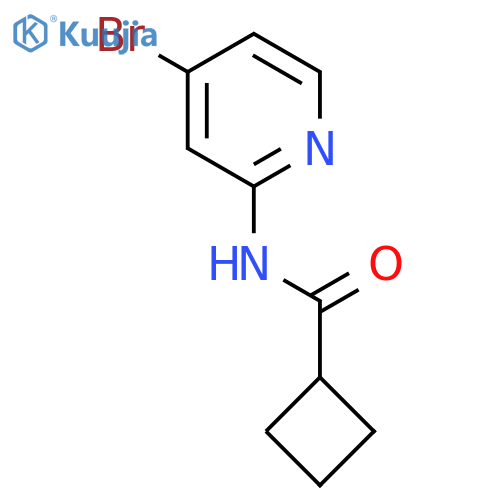 N-(4-Bromopyridin-2-yl)cyclobutanecarboxamide structure