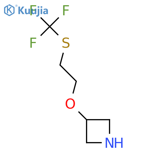 3-{2-[(Trifluoromethyl)sulfanyl]ethoxy}azetidine structure