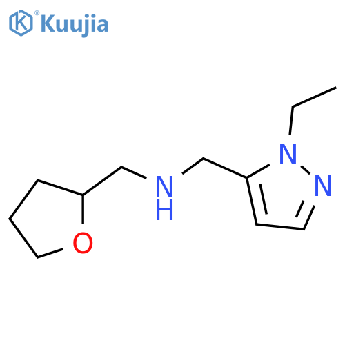 (1-ethyl-1H-pyrazol-5-yl)methyl(oxolan-2-yl)methylamine structure
