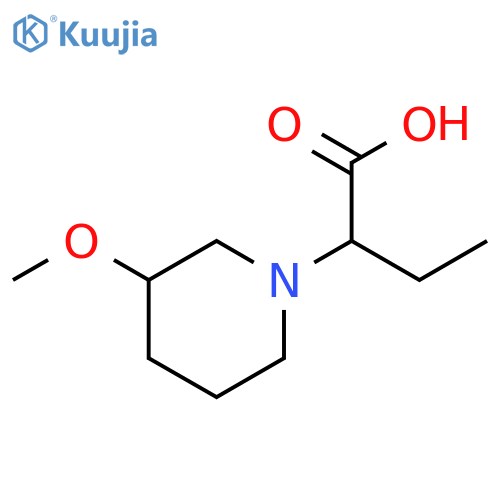 2-(3-methoxypiperidin-1-yl)butanoic acid structure