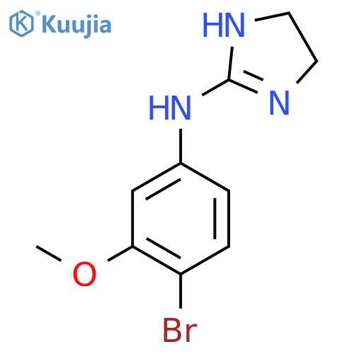 N-(4-bromo-3-methoxyphenyl)-4,5-dihydro-1H-imidazol-2-amine structure