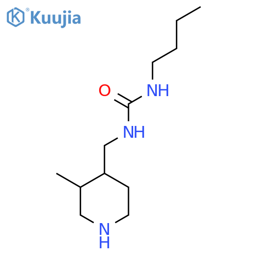 3-butyl-1-(3-methylpiperidin-4-yl)methylurea structure
