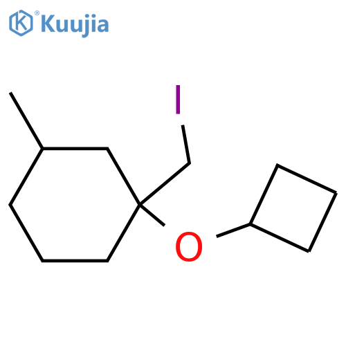 1-Cyclobutoxy-1-(iodomethyl)-3-methylcyclohexane structure