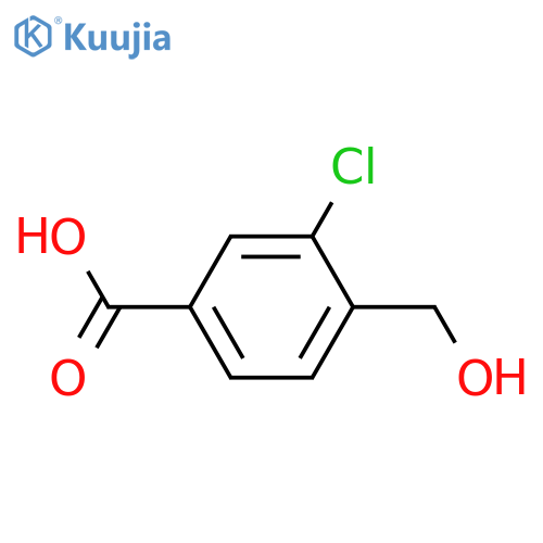 3-Chloro-4-(hydroxymethyl)-benzoic Acid structure