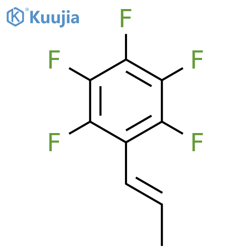 1,2,3,4,5,-Pentafluoro-6-(1e)-prop-1-en-1-ylbenzene structure