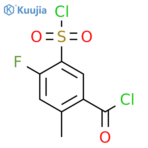 5-(Chlorosulfonyl)-4-fluoro-2-methylbenzoyl chloride structure