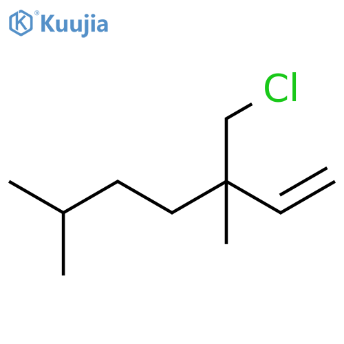 1-Heptene, 3-(chloromethyl)-3,6-dimethyl- structure