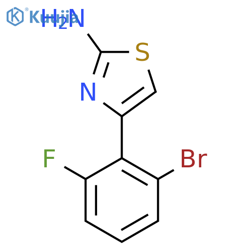 4-(2-bromo-6-fluorophenyl)-1,3-thiazol-2-amine structure