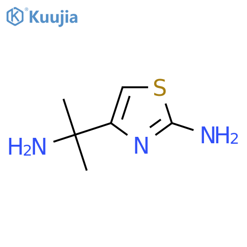 4-(2-aminopropan-2-yl)-1,3-thiazol-2-amine structure