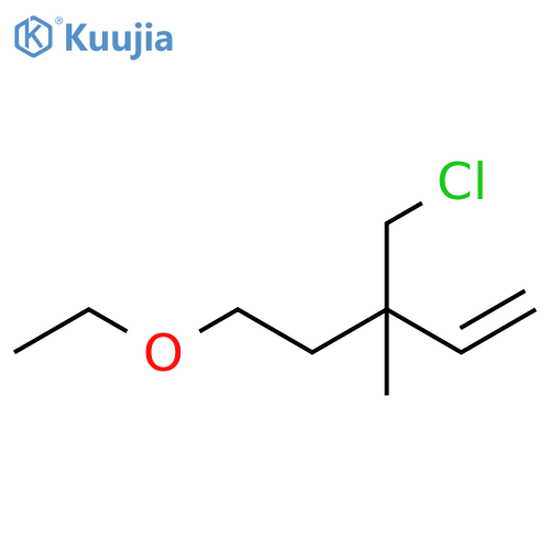 1-Pentene, 3-(chloromethyl)-5-ethoxy-3-methyl- structure