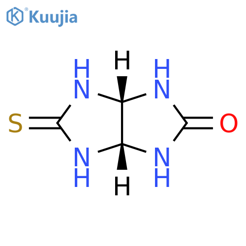 (3aR,6aS)-5-Thioxohexahydroimidazo[4,5-d]imidazol-2(1H)-one structure