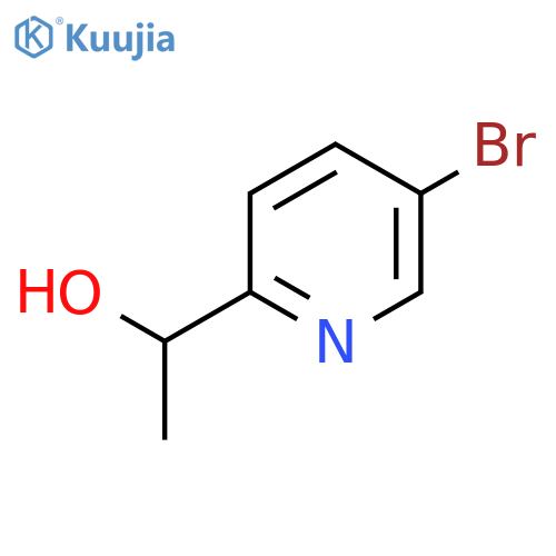 1-(5-bromopyridin-2-yl)ethan-1-ol structure