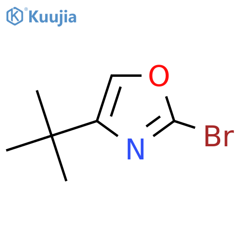 2-bromo-4-tert-butyl-1,3-oxazole structure