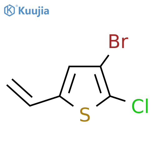 3-bromo-2-chloro-5-ethenylthiophene structure