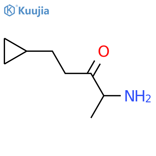 4-Amino-1-cyclopropylpentan-3-one structure