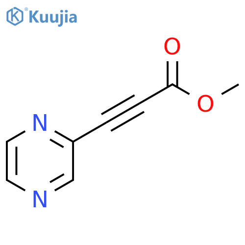 methyl 3-(pyrazin-2-yl)prop-2-ynoate structure