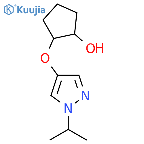 2-{[1-(propan-2-yl)-1H-pyrazol-4-yl]oxy}cyclopentan-1-ol structure