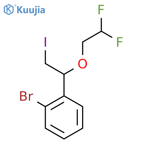 1-bromo-2-1-(2,2-difluoroethoxy)-2-iodoethylbenzene structure