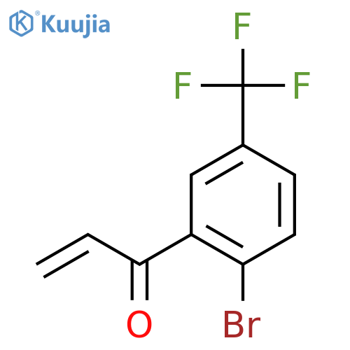 1-2-bromo-5-(trifluoromethyl)phenylprop-2-en-1-one structure