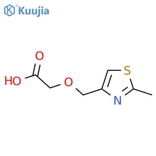 2-(2-methyl-1,3-thiazol-4-yl)methoxyacetic acid structure