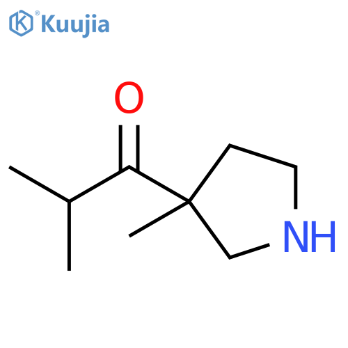 1-Propanone, 2-methyl-1-(3-methyl-3-pyrrolidinyl)- structure