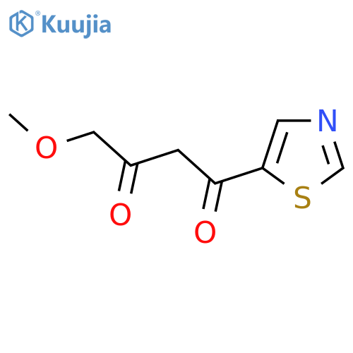 4-methoxy-1-(1,3-thiazol-5-yl)butane-1,3-dione structure
