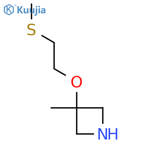 3-methyl-3-2-(methylsulfanyl)ethoxyazetidine structure