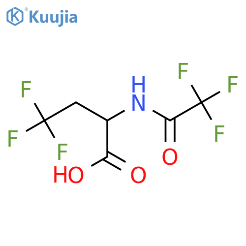 4,4,4-Trifluoro-2-(trifluoroacetamido)butanoic acid structure