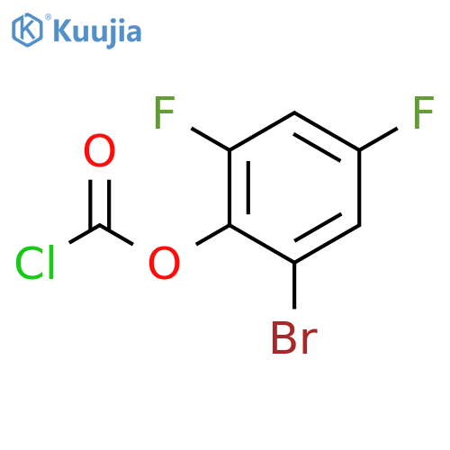2-bromo-4,6-difluorophenyl chloroformate structure