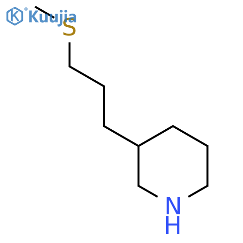 3-3-(methylsulfanyl)propylpiperidine structure