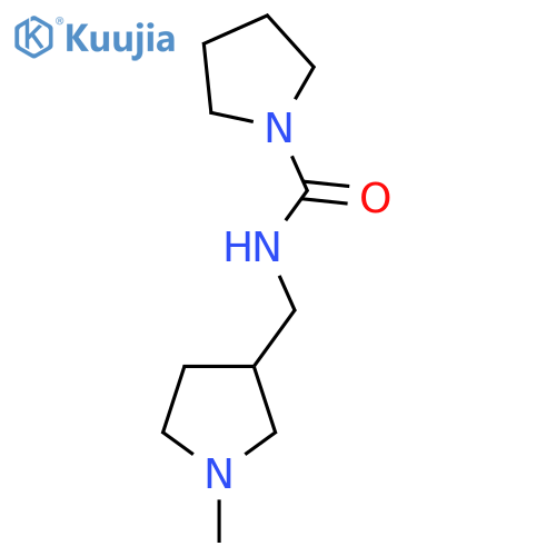 N-[(1-methylpyrrolidin-3-yl)methyl]pyrrolidine-1-carboxamide structure