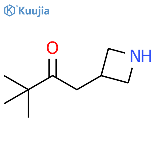 2-Butanone, 1-(3-azetidinyl)-3,3-dimethyl- structure
