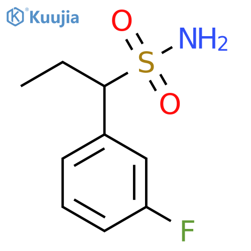 Benzenemethanesulfonamide, α-ethyl-3-fluoro- structure