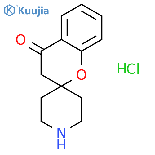 3,4-dihydrospiro[1-benzopyran-2,4'-piperidine]-4-one hydrochloride structure