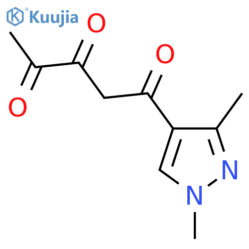 1-(1,3-dimethyl-1H-pyrazol-4-yl)pentane-1,3,4-trione structure