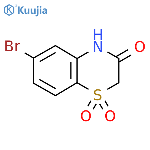 6-bromo-3,4-dihydro-2H-1lambda6,4-benzothiazine-1,1,3-trione structure