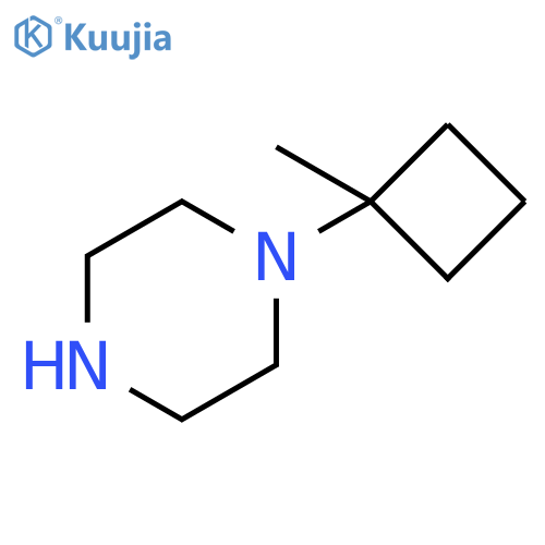 Piperazine, 1-(1-methylcyclobutyl)- structure