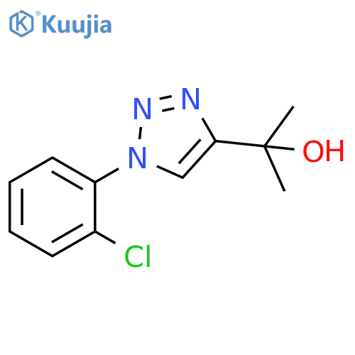 2-1-(2-chlorophenyl)-1H-1,2,3-triazol-4-ylpropan-2-ol structure