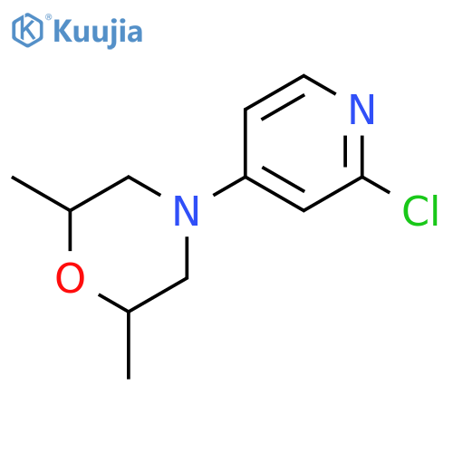 4-(2-chloropyridin-4-yl)-2,6-dimethylmorpholine structure