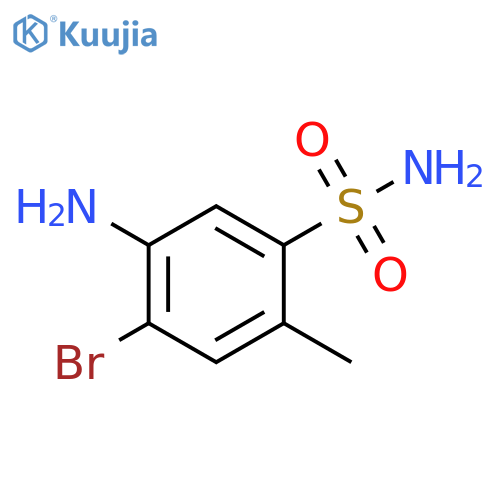5-amino-4-bromo-2-methylbenzene-1-sulfonamide structure