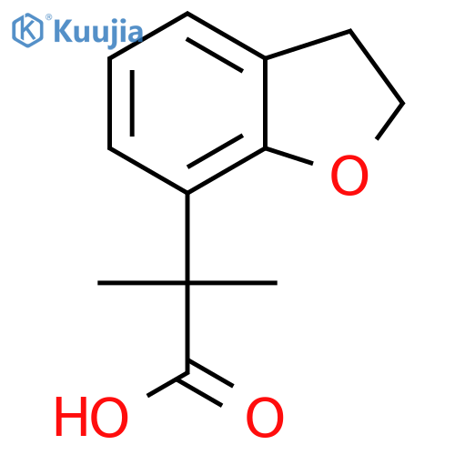 2-(2,3-Dihydro-1-benzofuran-7-yl)-2-methylpropanoic acid structure