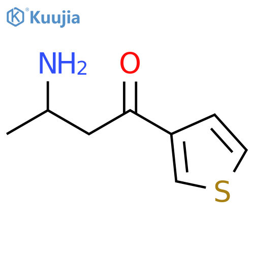 1-Butanone, 3-amino-1-(3-thienyl)- structure